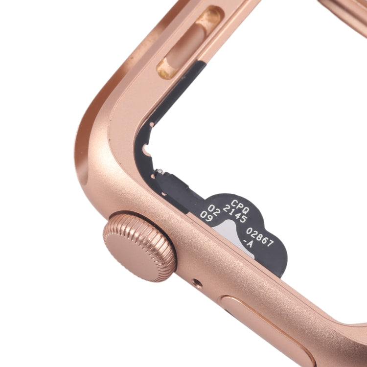 For Apple Watch Series 5 44MM LTE Aluminium Alloy Middle Frame Bezel Plate with Crown Spin Axis Flex Cable(Gold) - Middle Frame by PMC TechLife | Online Shopping South Africa | PMC TechLife | Buy Now Pay Later Mobicred