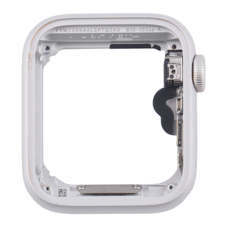 For Apple Watch Series 5 44MM GPS Aluminium Alloy Middle Frame Bezel Plate with Crown Spin Axis Flex Cable(Silver) - Middle Frame by PMC TechLife | Online Shopping South Africa | PMC TechLife | Buy Now Pay Later Mobicred