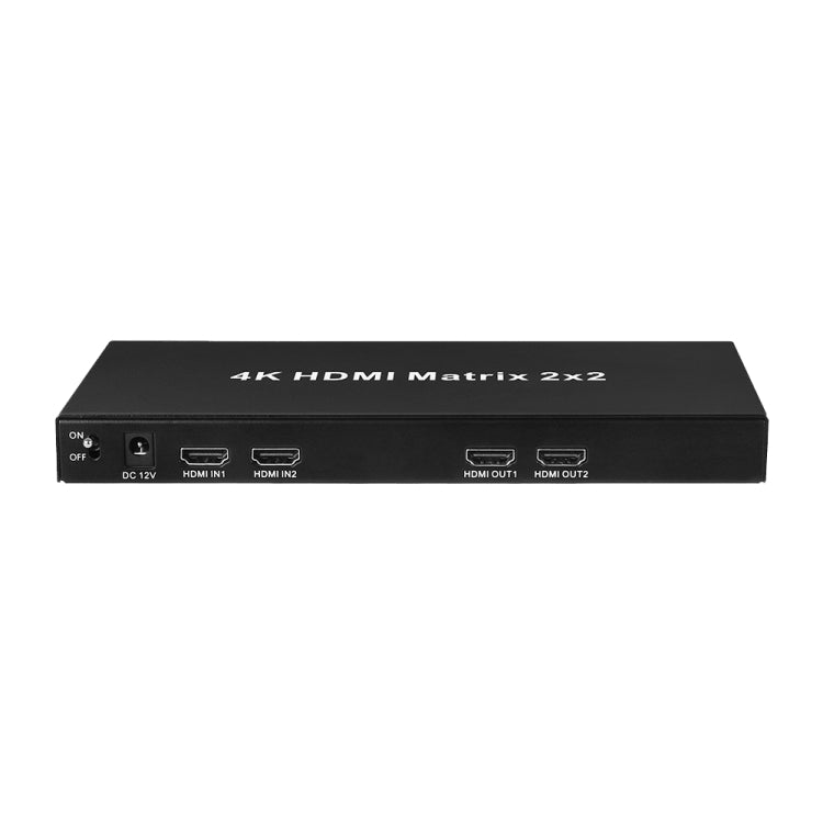 Measy MT4322 4K 30Hz 2 In 2 Out HDMI Matrix Switch Support Seamless Switching, EU Plug(Black) - free shipping - PMC TechLife - Order now!