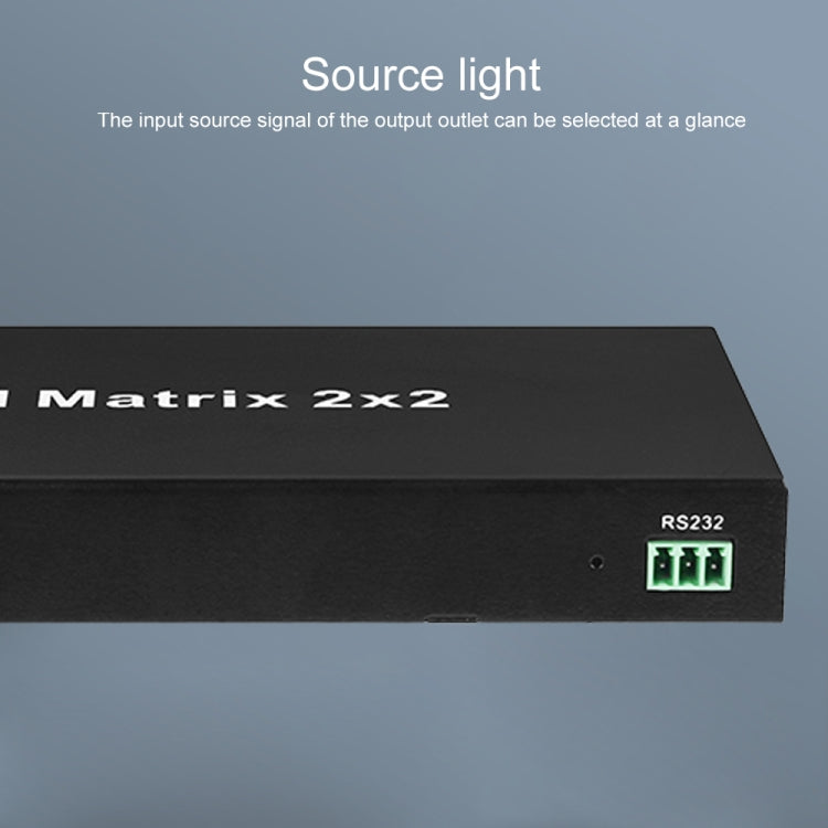 Measy MT4322 4K 30Hz 2 In 2 Out HDMI Matrix Switch Support Seamless Switching, AU Plug(Black) - Switch by Measy | Online Shopping South Africa | PMC TechLife | Buy Now Pay Later Mobicred