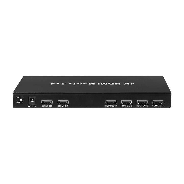 Measy MT4324 4K 30Hz 2 In 4 Out HDMI Matrix Switch Support Seamless Switching, UK Plug(Black) - free shipping - PMC TechLife - Order now!