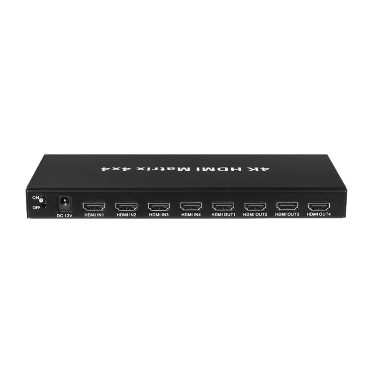 Measy MT4344 4K 30Hz 4 In 4 Out HDMI Matrix Switch Support Seamless Switching, US Plug(Black) - free shipping - PMC TechLife - Order now!