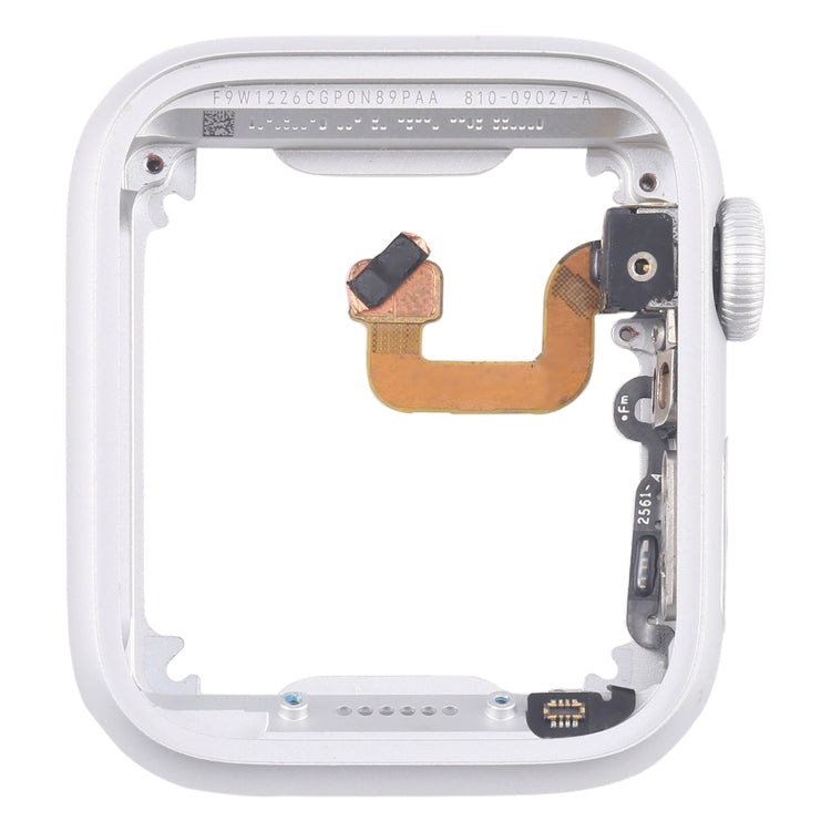 For Apple Watch Series 6 44MM LTE Aluminium Alloy Middle Frame Bezel Plate with Crown Spin Axis Flex Cable(Silver) - Middle Frame by PMC TechLife | Online Shopping South Africa | PMC TechLife | Buy Now Pay Later Mobicred