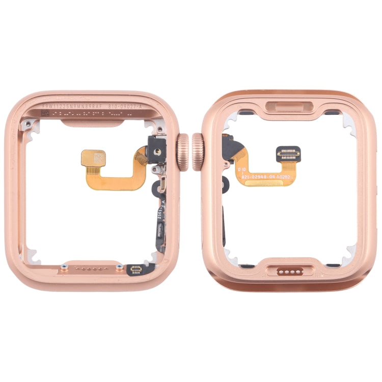 For Apple Watch Series 6 40MM GPS Aluminium Alloy Middle Frame Bezel Plate with Crown Spin Axis Flex Cable(Gold) - Middle Frame by PMC TechLife | Online Shopping South Africa | PMC TechLife | Buy Now Pay Later Mobicred