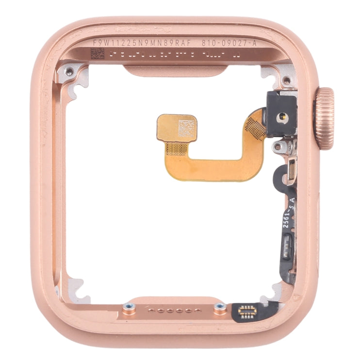 For Apple Watch Series 6 40MM GPS Aluminium Alloy Middle Frame Bezel Plate with Crown Spin Axis Flex Cable(Gold) - Middle Frame by PMC TechLife | Online Shopping South Africa | PMC TechLife | Buy Now Pay Later Mobicred