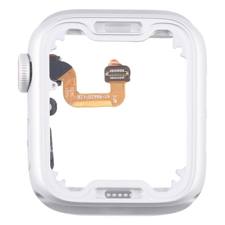 For Apple Watch Series 6 44MM GPS Aluminium Alloy Middle Frame Bezel Plate with Crown Spin Axis Flex Cable(Silver) - Middle Frame by PMC TechLife | Online Shopping South Africa | PMC TechLife | Buy Now Pay Later Mobicred