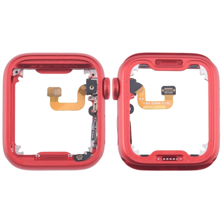For Apple Watch Series 6 44MM GPS Aluminium Alloy Middle Frame Bezel Plate with Crown Spin Axis Flex Cable(Red) - Middle Frame by PMC TechLife | Online Shopping South Africa | PMC TechLife | Buy Now Pay Later Mobicred
