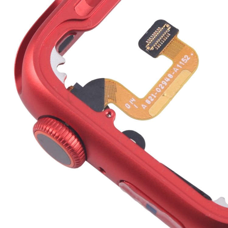 For Apple Watch Series 6 44MM GPS Aluminium Alloy Middle Frame Bezel Plate with Crown Spin Axis Flex Cable(Red) - Middle Frame by PMC TechLife | Online Shopping South Africa | PMC TechLife | Buy Now Pay Later Mobicred