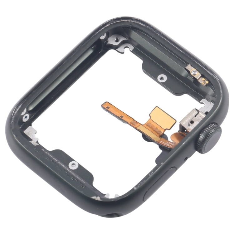 For Apple Watch Series 7 45MM LTE Aluminium Alloy Middle Frame Bezel Plate with Crown Spin Axis Flex Cable(Green) - Middle Frame by PMC TechLife | Online Shopping South Africa | PMC TechLife | Buy Now Pay Later Mobicred