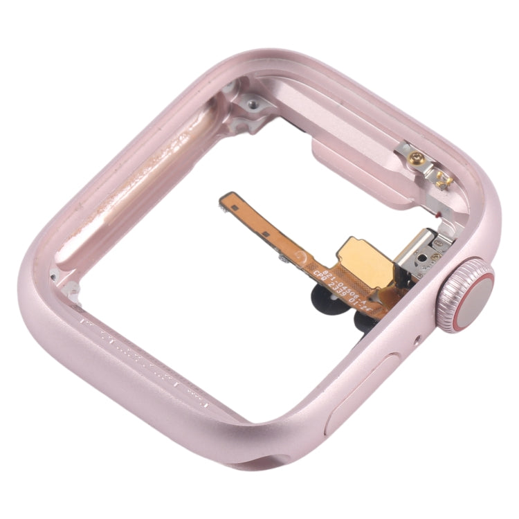 For Apple Watch Series 9 41MM LTE Aluminium Alloy Middle Frame Bezel Plate with Crown Spin Axis Flex Cable(Pink) - Middle Frame by PMC TechLife | Online Shopping South Africa | PMC TechLife | Buy Now Pay Later Mobicred