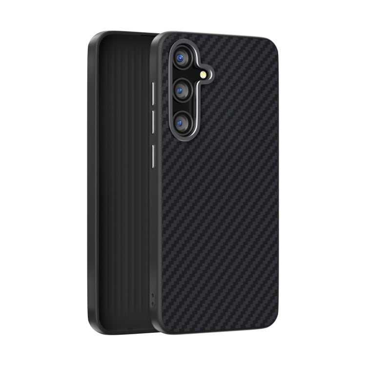 For Samsung Galaxy S25+ 5G / S24+ 5G ABEEL C Carbon Fiber Series 6D Micro Relief MagSafe Phone Case(Black) - Galaxy S25+ 5G Cases by PMC TechLife | Online Shopping South Africa | PMC TechLife | Buy Now Pay Later Mobicred
