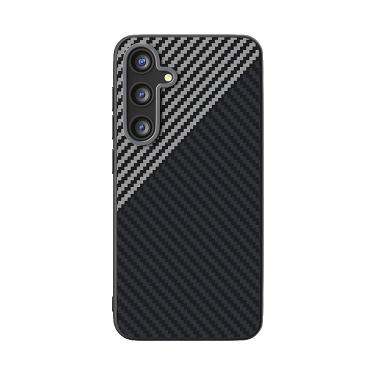 For Samsung Galaxy S25+ 5G / S24+ 5G ABEEL C Carbon Fiber Series 6D Micro Relief MagSafe Phone Case(Black Grey) - Galaxy S25+ 5G Cases by PMC TechLife | Online Shopping South Africa | PMC TechLife | Buy Now Pay Later Mobicred
