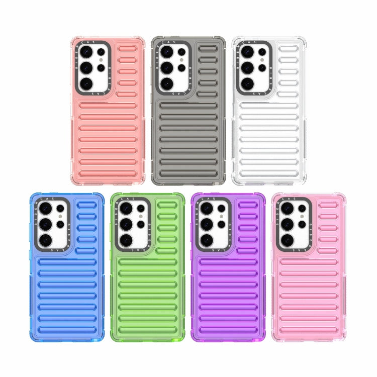 For Samsung Galaxy S25 Ultra 5G High Transparency TPU Hybrid PC Airbag Phone Case(Pink) - Galaxy S25 Ultra 5G Cases by PMC Jewellery | Online Shopping South Africa | PMC Jewellery | Buy Now Pay Later Mobicred