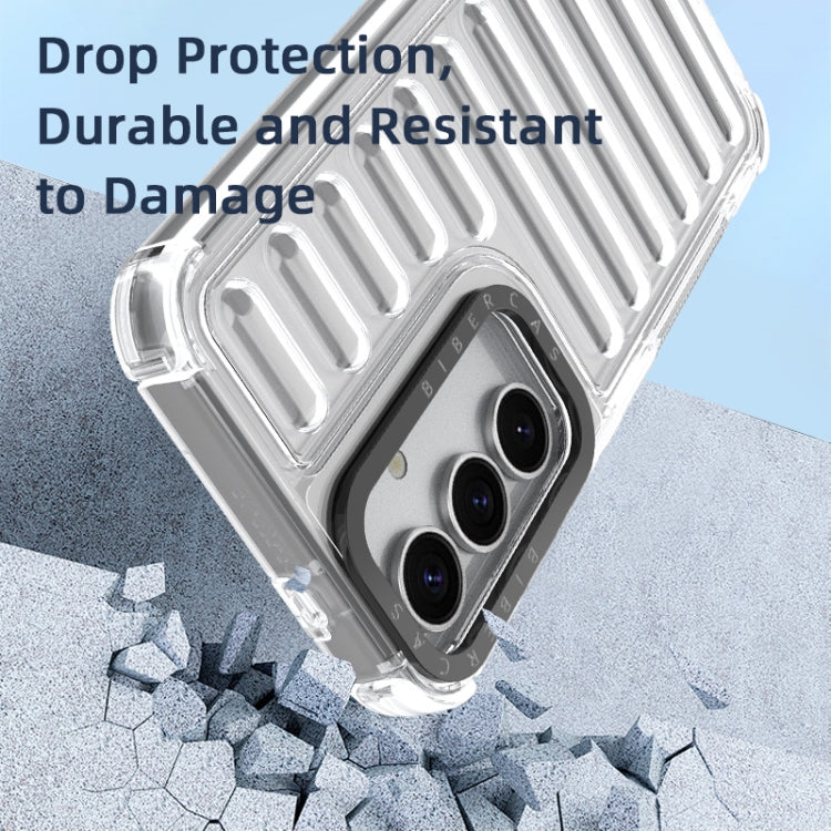 For Samsung Galaxy S25 5G High Transparency TPU Hybrid PC Airbag Phone Case(Transparent Purple) - Galaxy S25 5G Cases by PMC Jewellery | Online Shopping South Africa | PMC Jewellery | Buy Now Pay Later Mobicred