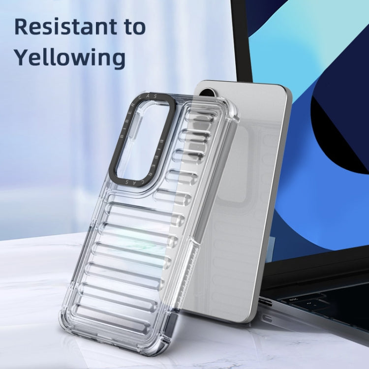 For Samsung Galaxy S25+ 5G High Transparency TPU Hybrid PC Airbag Phone Case(Transparent Black) - Galaxy S25+ 5G Cases by PMC Jewellery | Online Shopping South Africa | PMC Jewellery | Buy Now Pay Later Mobicred