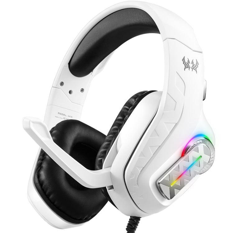 KOTION EACH G4100 Head-mounted Stereo Gaming Earphone with Mic, Black White, Length: About 2.1m - Multimedia Headset by KOTION EACH | Online Shopping South Africa | PMC TechLife | Buy Now Pay Later Mobicred