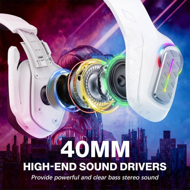 KOTION EACH G4100 Head-mounted Stereo Gaming Earphone with Mic, Black White, Length: About 2.1m - Multimedia Headset by KOTION EACH | Online Shopping South Africa | PMC TechLife | Buy Now Pay Later Mobicred