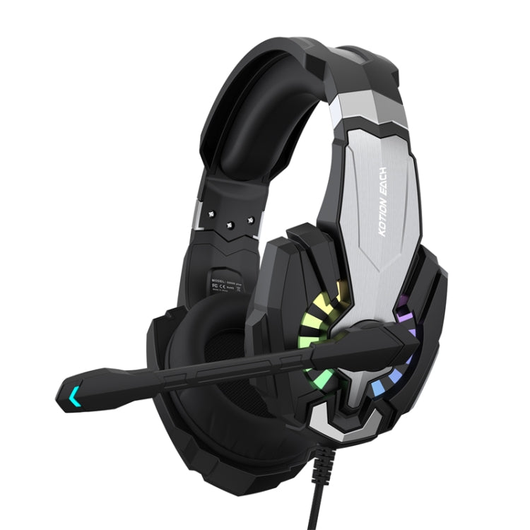 KOTION EACH G9000 Plus On-Ear Gaming Headset with Mic, Length: About 2.1m(Black) - Multimedia Headset by KOTION EACH | Online Shopping South Africa | PMC TechLife | Buy Now Pay Later Mobicred