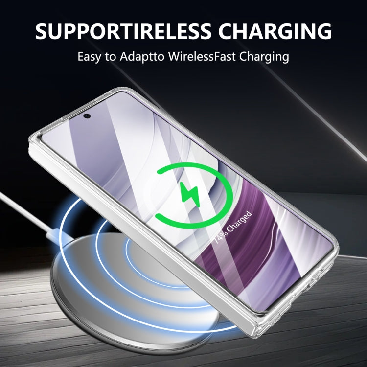 For Huawei Mate X3 lce Folding Series MagSafe Integrated Clear PC Phone Case(Purple) - Huawei Cases by PMC TechLife | Online Shopping South Africa | PMC TechLife | Buy Now Pay Later Mobicred