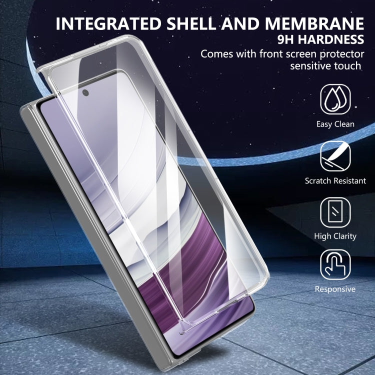 For Huawei Mate X5 lce Folding Series Integrated Clear PC Phone Case(Purple) - Huawei Cases by PMC TechLife | Online Shopping South Africa | PMC TechLife | Buy Now Pay Later Mobicred
