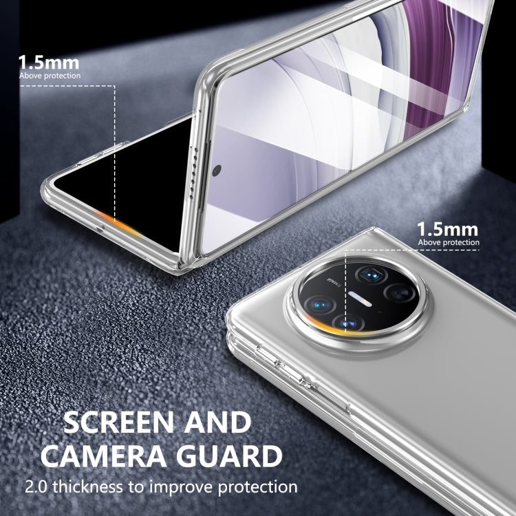 For Huawei Mate X3 lce Folding Series Integrated Clear PC Phone Case(Silver) - Huawei Cases by PMC TechLife | Online Shopping South Africa | PMC TechLife | Buy Now Pay Later Mobicred