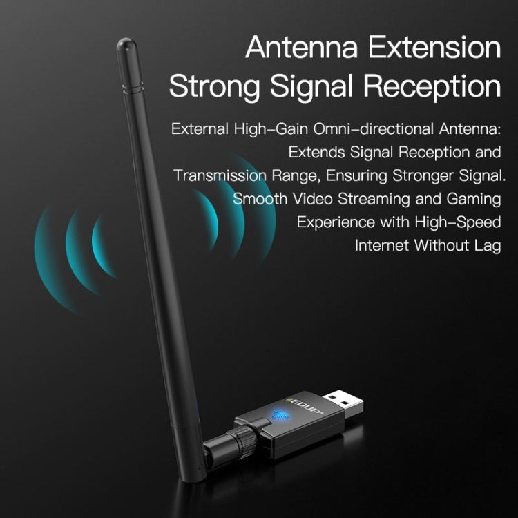 EDUP EP-AX900 900Mbps WiFi 6 Bluetooth 5.3 Dual-Band USB Wireless WiFi Adapter(Black) - free shipping - PMC TechLife - Order now!