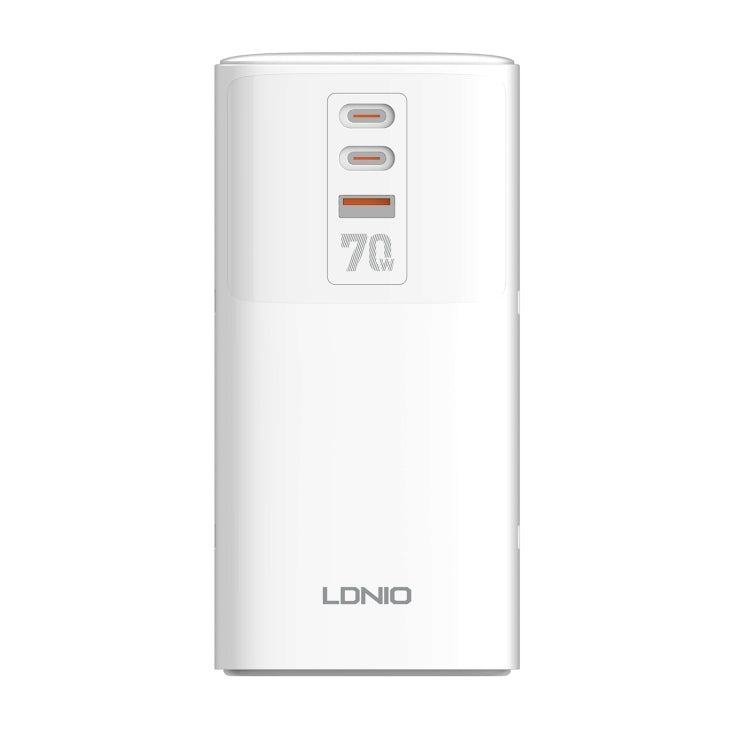 LDNIO SC4396 70W Desktop Multi-function GaN Desktop Charger 2AC, 1U, 2C with 1 Socket, Plug:UK Plug(White) - free shipping - PMC TechLife - Order now!