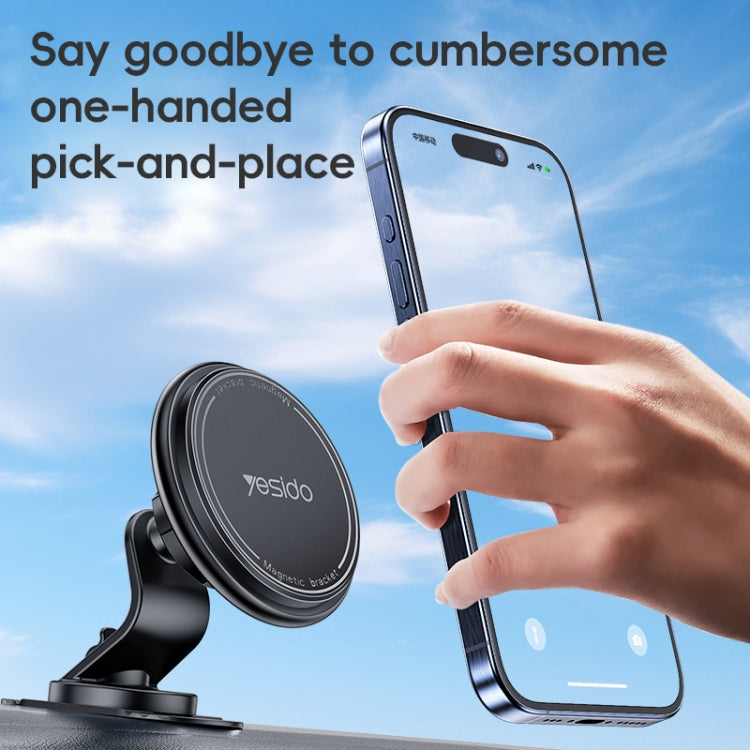 Yesido C220 Car Center Console MagSafe Magnetic Phone Holder(Black) - Universal Car Holders by Yesido | Online Shopping South Africa | PMC TechLife | Buy Now Pay Later Mobicred