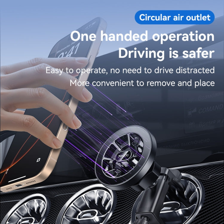 Yesido C221 Car Air Vent MagSafe Magnetic Phone Holder(Black) - Universal Car Holders by Yesido | Online Shopping South Africa | PMC TechLife | Buy Now Pay Later Mobicred