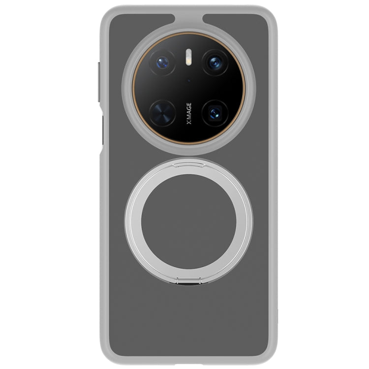 For Huawei Mate 70 Frosted 360 Degree Rotating Holder Phone Case(Grey) - Huawei Cases by PMC TechLife | Online Shopping South Africa | PMC TechLife | Buy Now Pay Later Mobicred