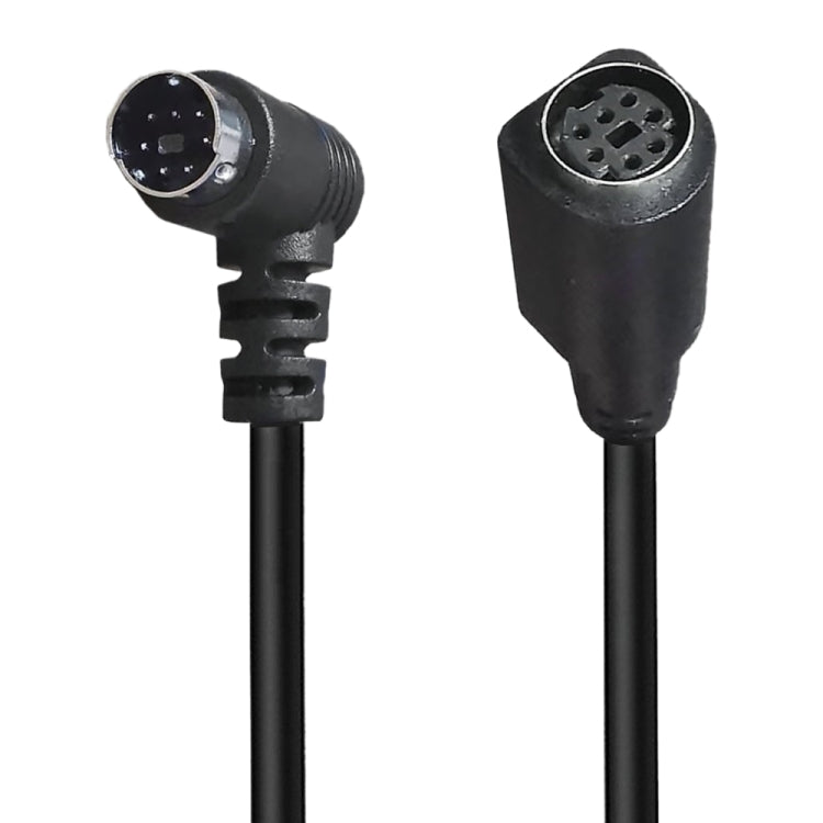 Mini DIN 7 Pin Core Audio / Video Cable, Length:3m(Male to Female Elbow) - Cables by PMC TechLife | Online Shopping South Africa | PMC TechLife | Buy Now Pay Later Mobicred