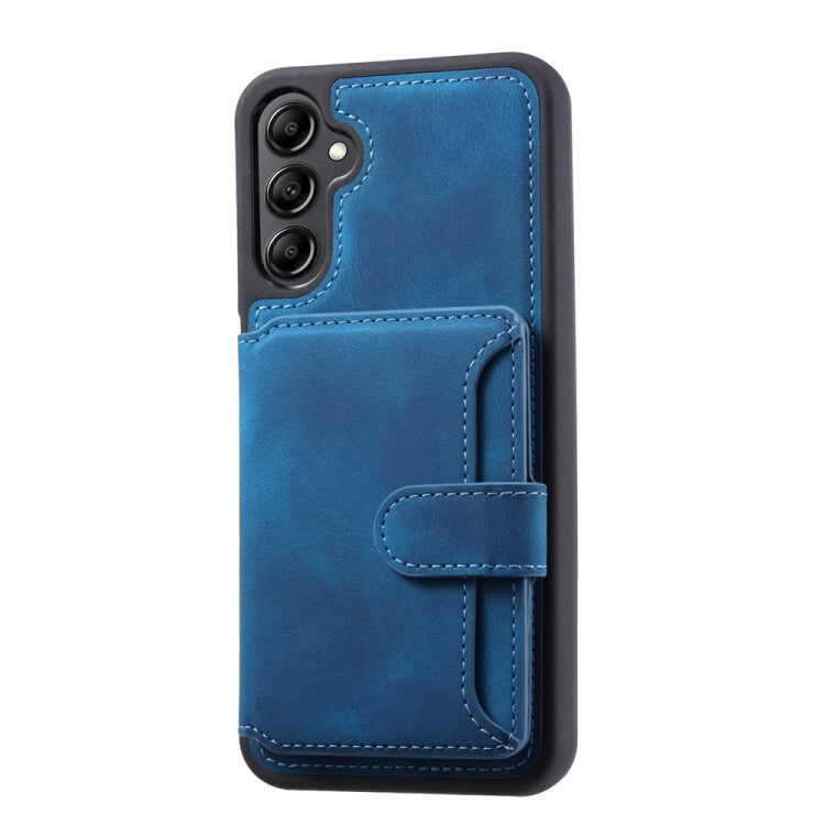 For Samsung Galaxy S25+ 5G Skin Feel Dream RFID Anti-theft PU Card Bag Phone Case(Peacock Blue) - Galaxy S25+ 5G Cases by PMC TechLife | Online Shopping South Africa | PMC TechLife | Buy Now Pay Later Mobicred
