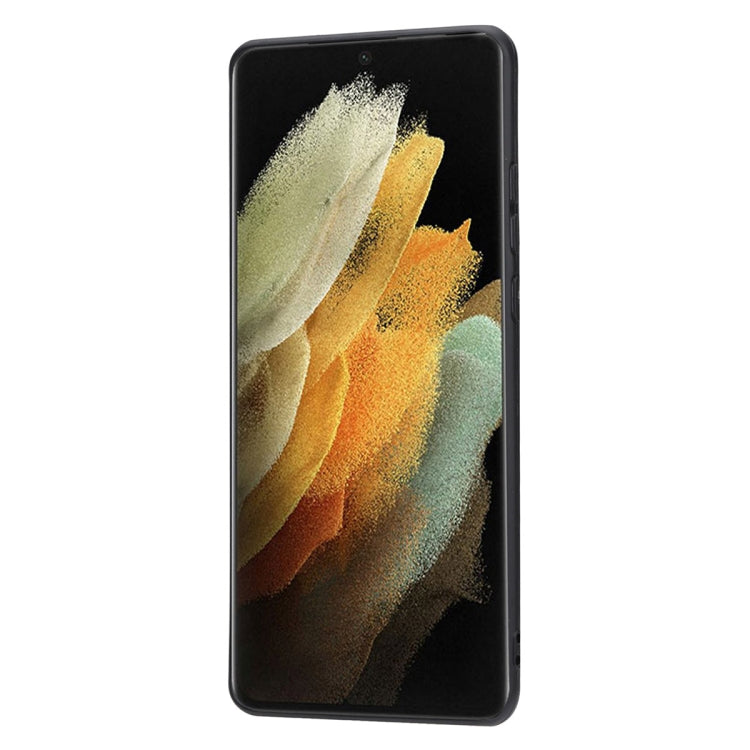 For Samsung Galaxy S25 Ultra 5G Calfskin Card Slot TPU Hybrid PU Phone Case(Black) - Galaxy S25 Ultra 5G Cases by PMC Jewellery | Online Shopping South Africa | PMC Jewellery | Buy Now Pay Later Mobicred