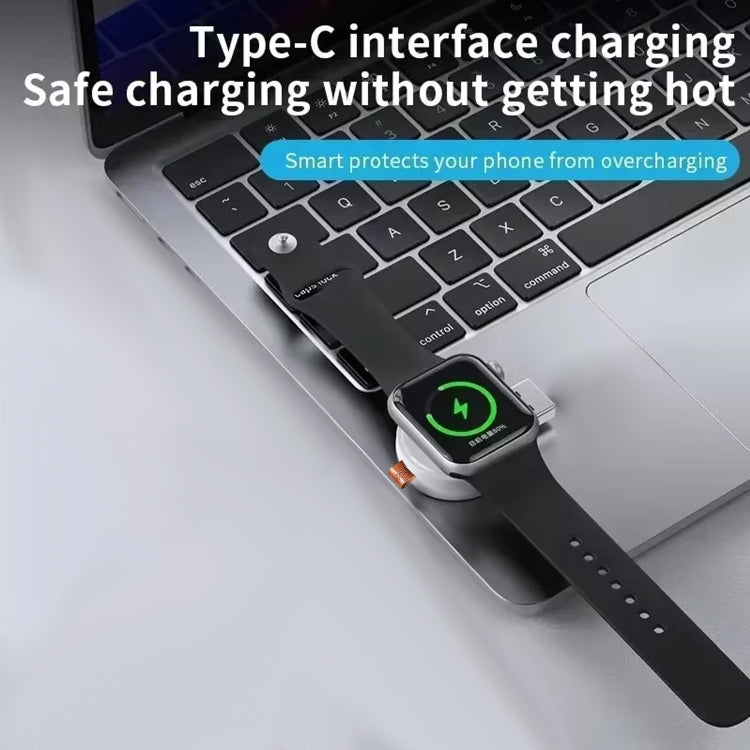 For Apple Watch Series A01 Portable Wireless Charger(White) - Charger / Holder by PMC TechLife | Online Shopping South Africa | PMC TechLife | Buy Now Pay Later Mobicred