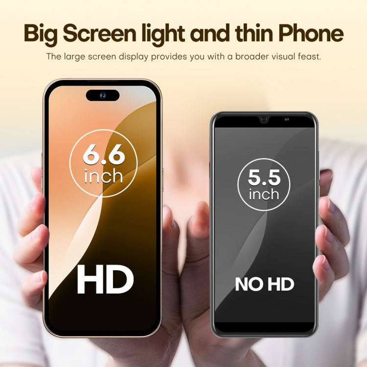 U218 / i16 Pro Max, 1GB+16GB, 6.6 inch Android 8.1 MTK6580A Quad Core, OTG, Network: 3G, Dual SIM, Plug:US Plug(White) - free shipping - PMc TechLife - Order now!