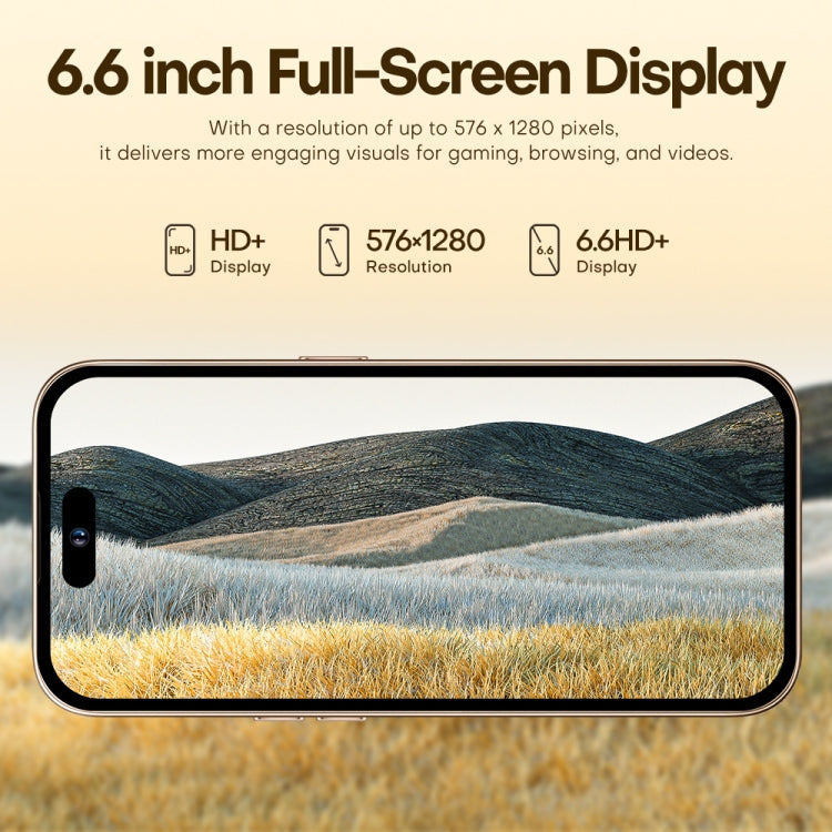 U218 / i16 Pro Max, 1GB+16GB, 6.6 inch Android 8.1 MTK6580A Quad Core, OTG, Network: 3G, Dual SIM, Plug:US Plug(Black) - free shipping - PMc TechLife - Order now!