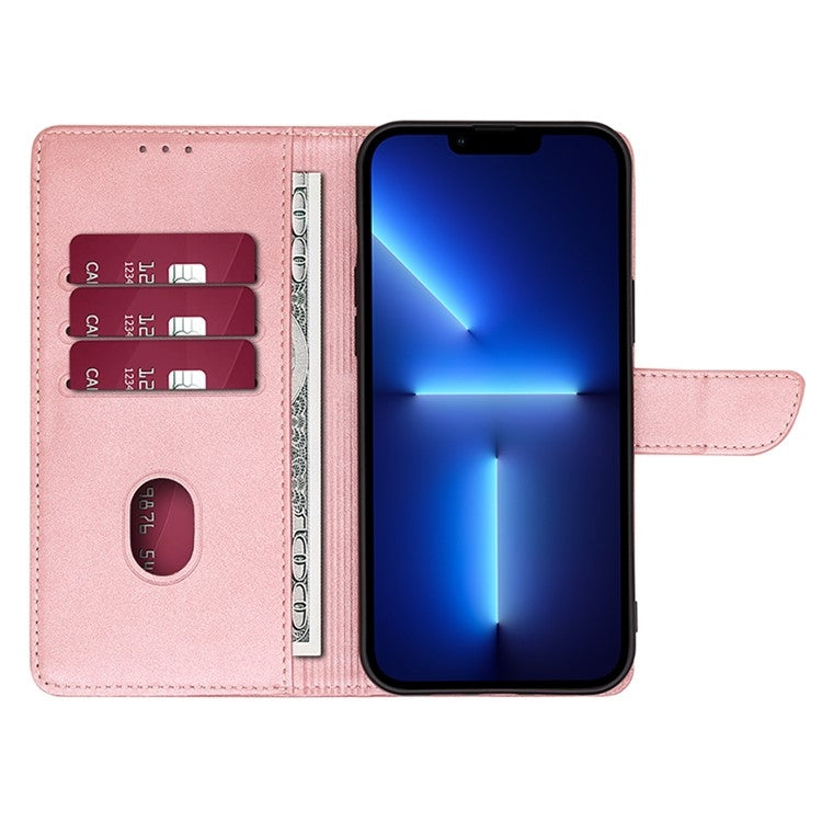 For Samsung Galaxy S25+ 5G Calf Texture Buckle Flip Leather Phone Case(Rose Gold) - free shipping - PMC Jewellery - Order now!