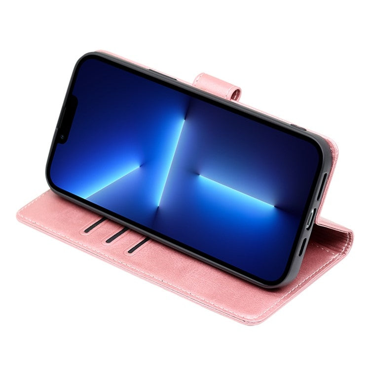 For Samsung Galaxy S25+ 5G Calf Texture Buckle Flip Leather Phone Case(Rose Gold) - free shipping - PMC Jewellery - Order now!