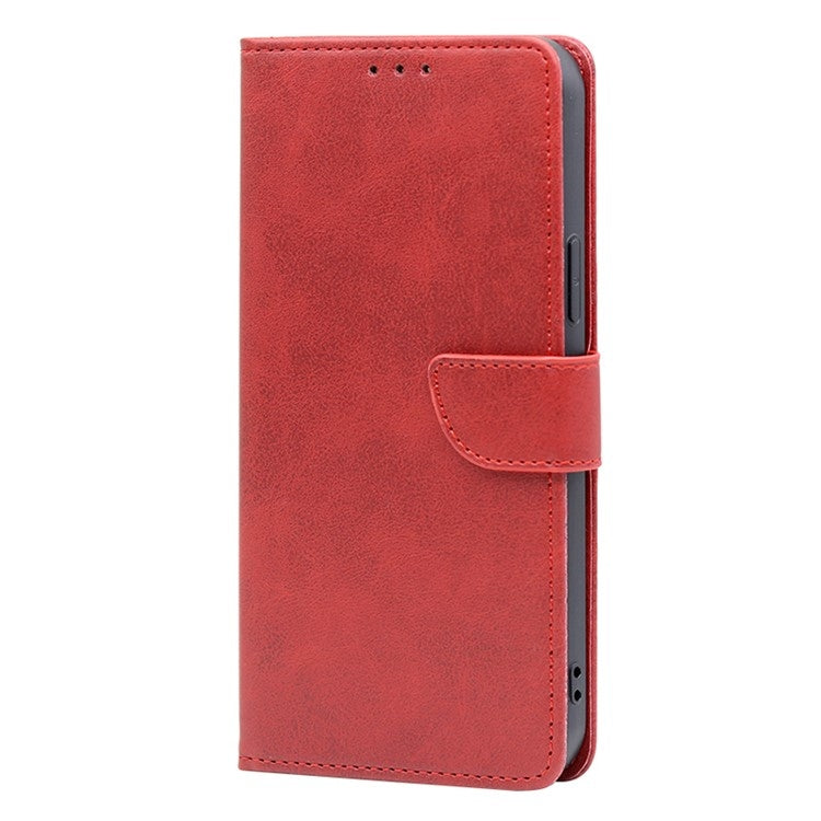 For Samsung Galaxy S25 Ultra 5G Calf Texture Buckle Flip Leather Phone Case(Red) - Galaxy S25 Ultra 5G Cases by PMC Jewellery | Online Shopping South Africa | PMC Jewellery | Buy Now Pay Later Mobicred