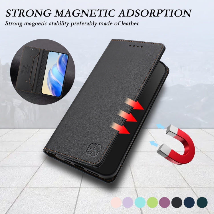 For Ulefone Note 17 Pro RC01 Dual-Folded Magnetic Suction RFID Leather Phone Case(Black) - Ulefone Cases by PMC TechLife | Online Shopping South Africa | PMC TechLife | Buy Now Pay Later Mobicred