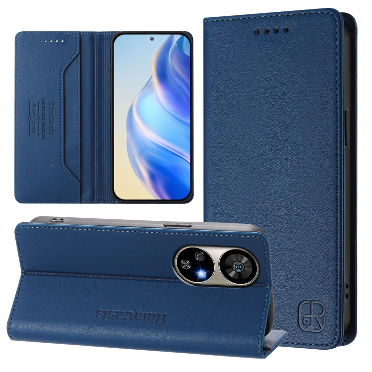 For Ulefone Note 17 Pro RC01 Dual-Folded Magnetic Suction RFID Leather Phone Case(Dark Blue) - Ulefone Cases by PMC TechLife | Online Shopping South Africa | PMC TechLife | Buy Now Pay Later Mobicred