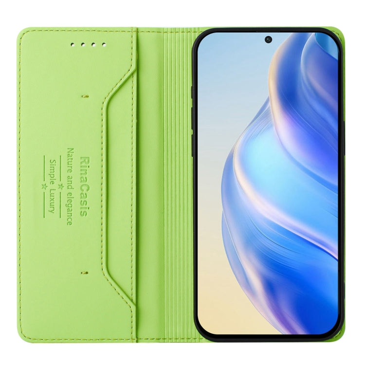 For Ulefone Note 18 Ultra 5G RC01 Dual-Folded Magnetic Suction RFID Leather Phone Case(Grass Green) - Ulefone Cases by PMC TechLife | Online Shopping South Africa | PMC TechLife | Buy Now Pay Later Mobicred