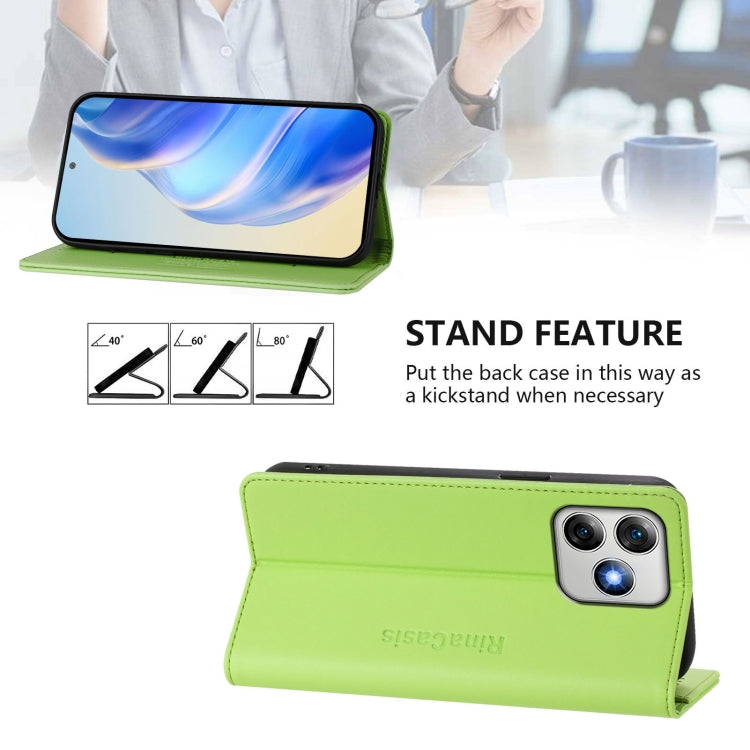 For Ulefone Note 18 Ultra 5G RC01 Dual-Folded Magnetic Suction RFID Leather Phone Case(Grass Green) - Ulefone Cases by PMC TechLife | Online Shopping South Africa | PMC TechLife | Buy Now Pay Later Mobicred