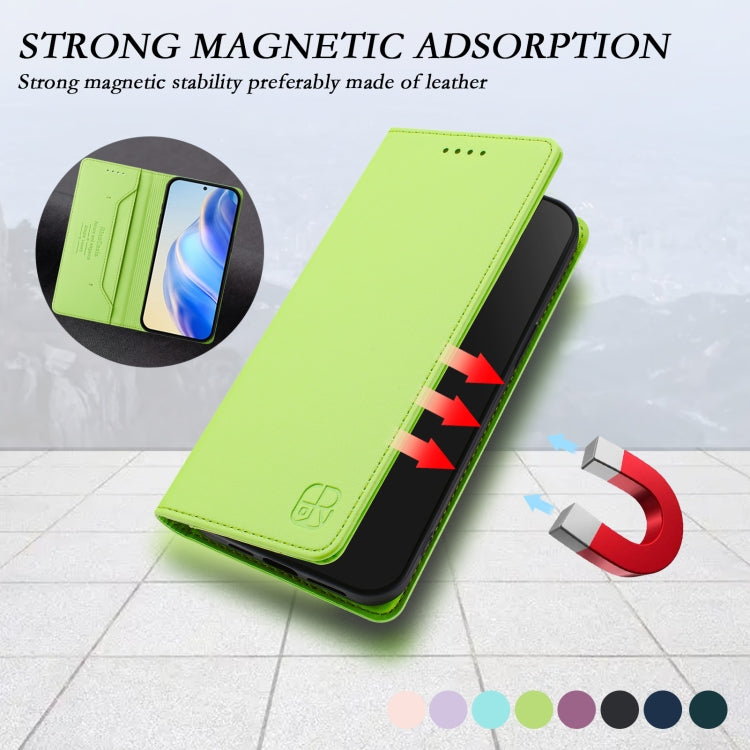 For Ulefone Note 18 Ultra 5G RC01 Dual-Folded Magnetic Suction RFID Leather Phone Case(Grass Green) - Ulefone Cases by PMC TechLife | Online Shopping South Africa | PMC TechLife | Buy Now Pay Later Mobicred