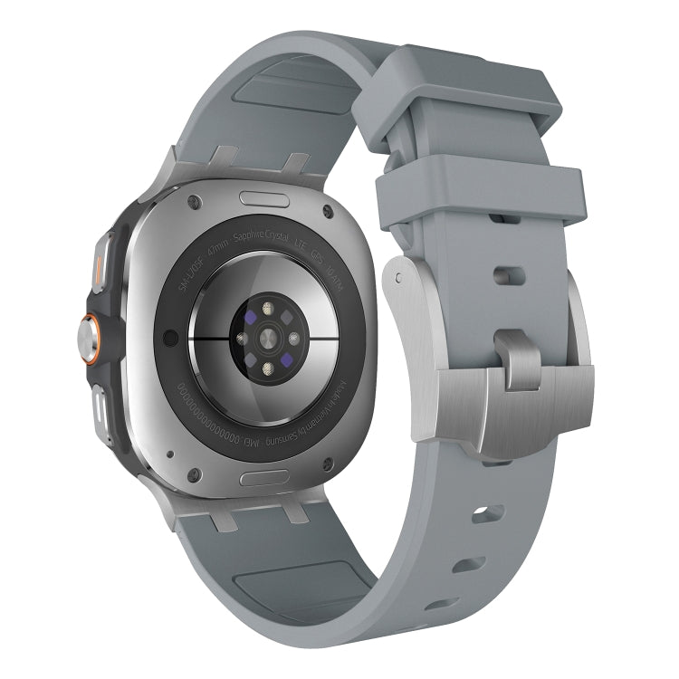 For Samsung Galaxy Watch Ultra 47mm AP Series Liquid Silicone Watch Band(Silver Grey) - free shipping - PMc TechLife - Order now!