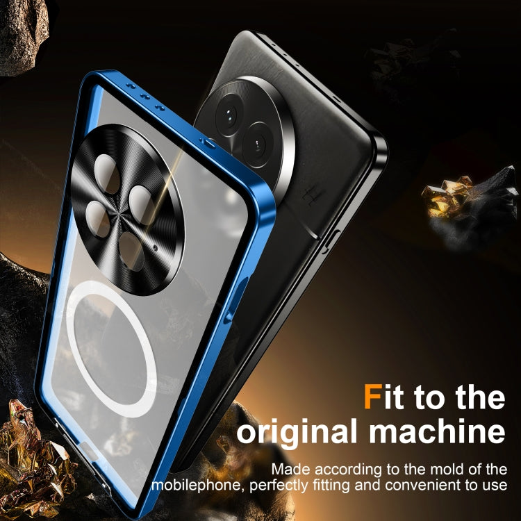 For OnePlus 13 MagSafe Magnetic Frosted Metal Phone Case(Black) - OnePlus Cases by PMC TechLife | Online Shopping South Africa | PMC TechLife | Buy Now Pay Later Mobicred