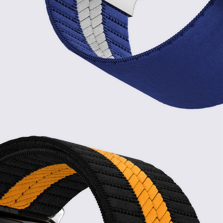 For Apple Watch 46mm / 49mm / 45mm / 44mm Parachute Buckle Braided Nylon Watch Band(Grey White) - free shipping - PMc TechLife - Order now!