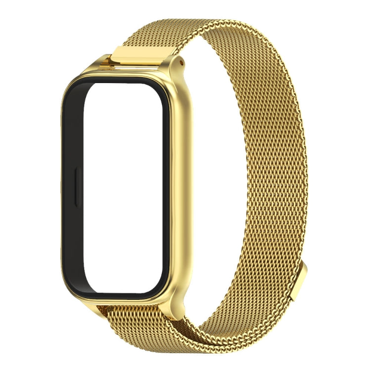 For Xiaomi Smart Band 9 Active / Redmi Band 3 Mijobs Metal Shell Milan Magnetic Watch Band(Gold) - free shipping - PMc TechLife - Order now!