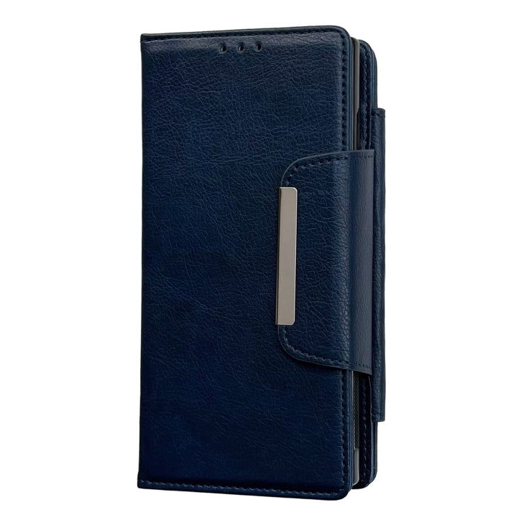 For Samsung Galaxy S25 Ultra 5G Multifunctional 7-Card Wallet Leather Phone Case(Royal Blue) - Galaxy S25 Ultra 5G Cases by PMC Jewellery | Online Shopping South Africa | PMC Jewellery | Buy Now Pay Later Mobicred
