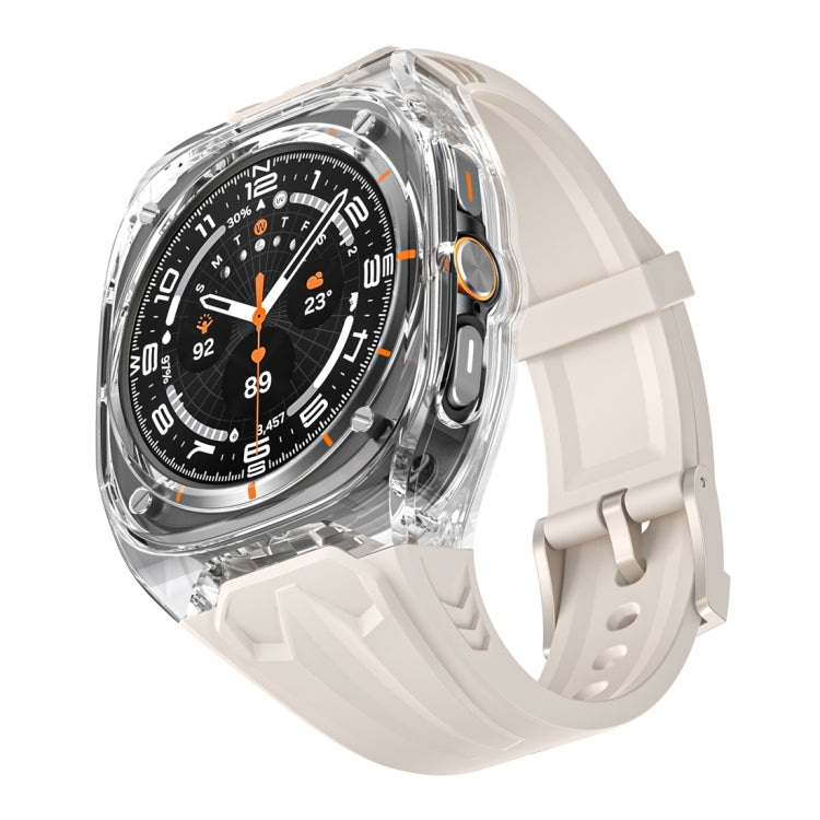 For Samsung Galaxy Watch Ultra 47mm / Ultra 2025 Modified PC Hybrid TPU Watch Case Band(Starlight Transparent) - free shipping - PMc TechLife - Order now!